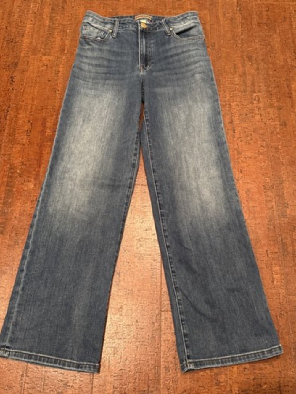 Kut From The Kloth Women’s 2 High Rise Charlotte Wide Leg Jeans Blue Stretch